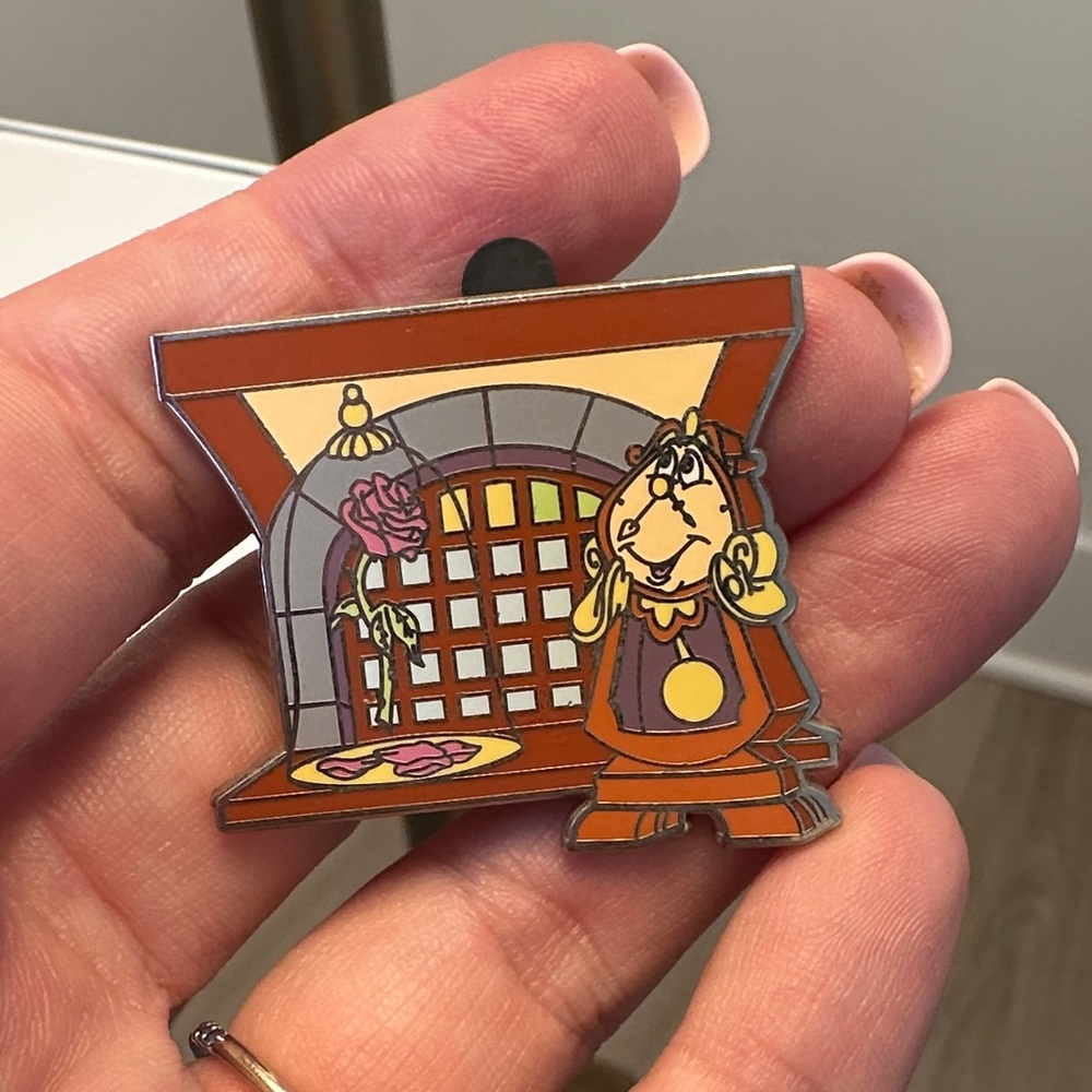 Disney Cogsworth Enamel Pin | Beauty & the Beast | Enchanted Rose | Collectible